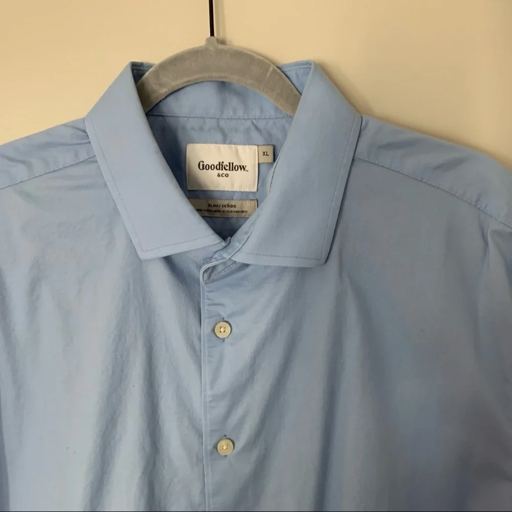 Goodfellow & Co mens long sleeve button down shirt | size Extra Large